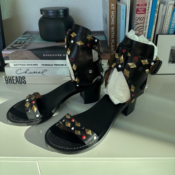 Isabel Marant Jaeryn gladiator leather ankle strap sandals 38 - Picture 8 of 8